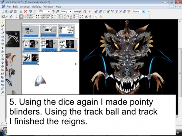 Creation of Armored Dragon: Step 5